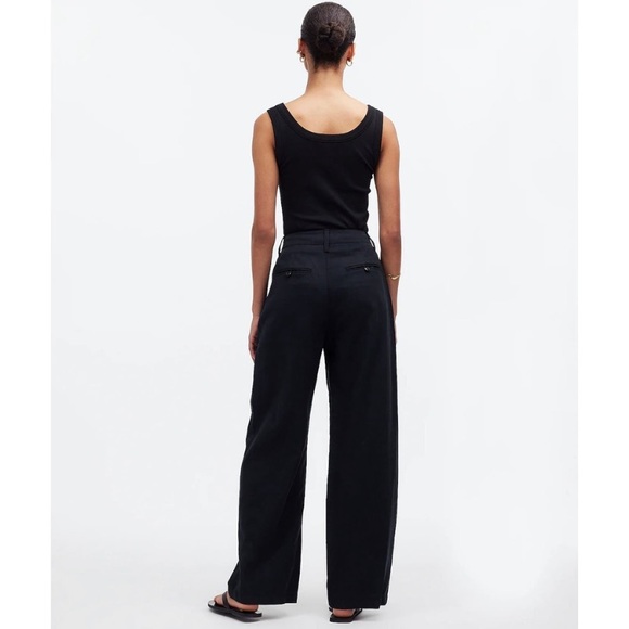 MADEWELL Black The Harlow Wide-Leg Pant Size 4 - Picture 4 of 11